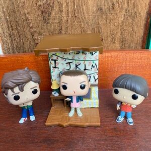 Funko Pop! Stranger Things Collectibles (Eleven, Steve and Will)